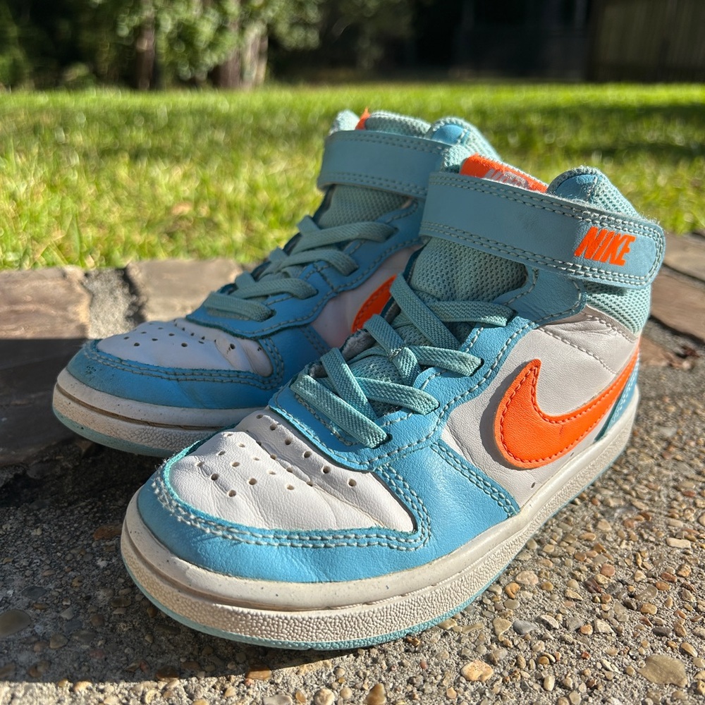 Nike Court Borough Mid 2 White/Black/Red Size 11C